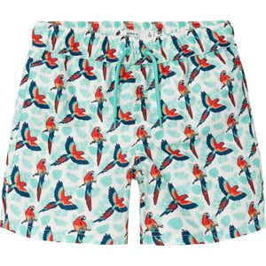 Name It Jongens Zwemshort Kinderen NKMZADDI Papegaai Print Wit - Maat 116