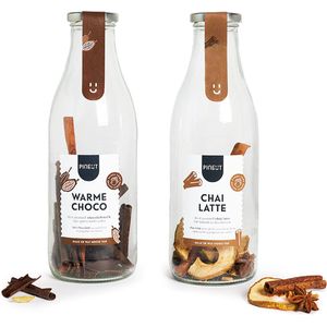 Pineut ® Cadeaupakket Chocolademelk en Chai Latte – Alcoholvrij winterse borrel – Cadeau Vrouw – Gezellig avondje