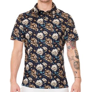 Func Factory mannen Polo light flower maat XXL