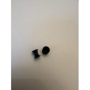 Piercing earplugs zwart 0.6 cm