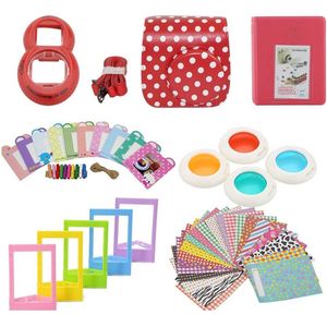 Accessoireset voor Fujifilm Instax Mini 8 / 9 - Dotted Red