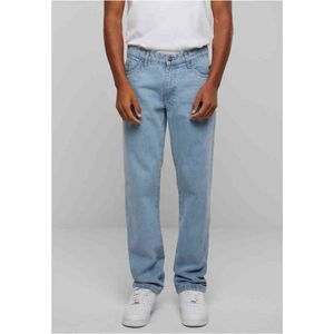Urban Classics - Heavy Ounce Straight Fit Jeans Broek rechte pijpen - Taille, 42 inch - Blauw