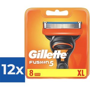Gillette Fusion - 8 stuks - Scheermesjes - Voordeelverpakking 12 stuks