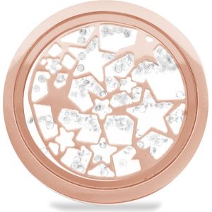 Silventi Lockits 982501415 Stalen Munt - 33 mm - Roségoudkleurig