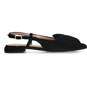 MANFIELD X INTERIEUR VAN MIES - Dames - Zwarte suède slingbacks - Maat 37