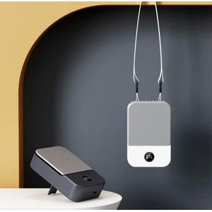 Draagbare nek ventilator - Krachtige USB Draagbare Ventilator | Mini ventilator | Tafel Ventilator | Draagbare Fan | Nek Fan wit