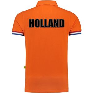 Luxe grote maten Holland supporter poloshirt 200 grams EK / WK voor heren XXXL