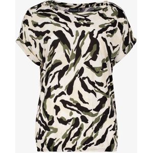 TwoDay dames T-shirt met print zwart groen - Maat M