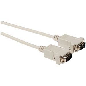 VGA monitor kabel - CCS aders / beige - 5 meter