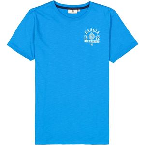 GARCIA Heren T-shirt Blauw - Maat S