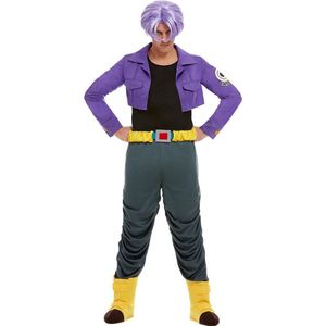 FUNIDELIA Trunks kostuum - Dragon Ball voor mannen - Maat: S - Paars
