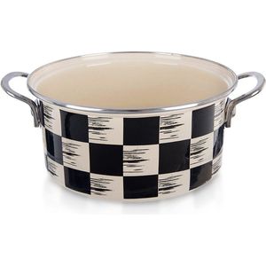 Kookpan Geëmailleerde DAMBORD 22 cm, 3 l - Kookpot - Soeppan