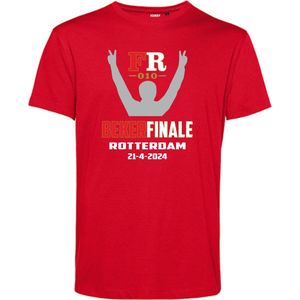 T-shirt Bekerfinale 2024 | Feyenoord Supporter | Shirt Bekerfinale | Rood | maat XXL
