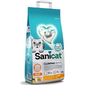 Sanicat Clumping White Duo Vanilla & Mandarin 10 liter