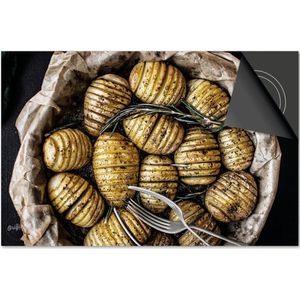 Inductie beschermer 90x52 - afdekplaat inductie mat - Dietrix Kookplaat beschermer - Exclusief - Food - Aardappelen gepoft
