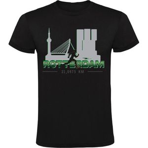 Rotterdam hardlopen Heren T-shirt - 21 km - marathon - halve marathon - shirt