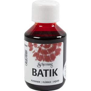 Batikverf, rood, 100ml/ 1 fles