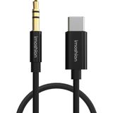 iMoshion USB-C naar AUX Kabel Auto - 1 meter - 3.5mm Audio Kabel - Zwart
