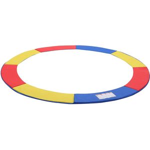 HelloHomy® Randafdekking trampoline 305cm - rood, geel, blauw - PVC 500D - randbescherming