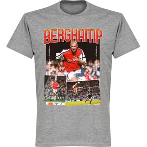 Bergkamp Arsenal Old Skool T-Shirt - Grijs - M