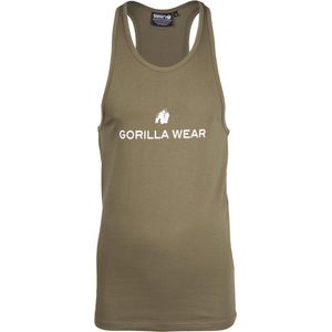 Gorilla Wear Carter Stretch Tank Top - Legergroen - 4XL