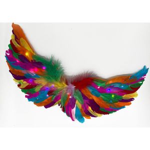 Engelen Vleugels Met Twinkelende Lichtjes Mini - RGB Gekleurd