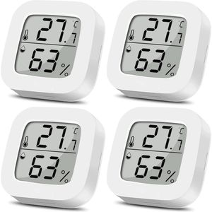 Digitale Mini Hygrometer en Thermometer - LCD Vochtigheids- en Temperatuurmeter voor Binnengebruik