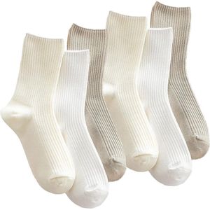 VD WEIDE ENTERPRISE - Premium katoenen crew-sokken voor dames - schattige esthetische sportsokken - vrijetijdskleding cadeau .