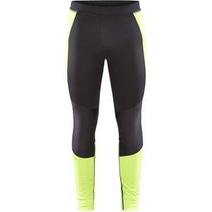 Craft Fietsbroek Lang zonder Bretels Heren Zwart Fluo - CORE SUBZ LUMEN WIND TIGHTS M FLUMINO SLATE-XL