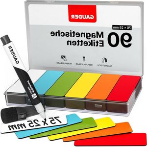 Beschrijfbare Magnetische Strips | Borden om op te schrijven | Magnetische Kaarten voor Kanban Board Whiteboard & Blackboard