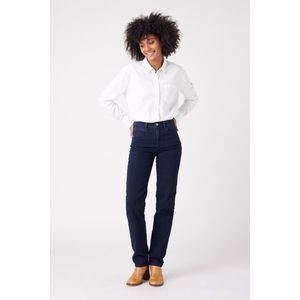 Wrangler Straight Dames Straight Fit Jeans Blauw - Maat W31 X L32