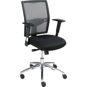 ABC Kantoormeubelen ergonomische bureaustoel 1412 en-1335 genormeerd kleur zwart zitting stof