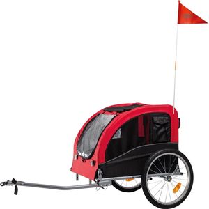 Nobby Hondenfietskar Senlima - Rood - Zwart - tot 35 kg - 80/145 x 75 x 86 cm