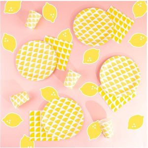 Papieren servetten citroen (20st) | geel | Pasen | Yellow | Citroenen