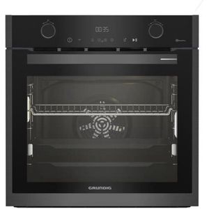 GRUNDIG inbouw pyrolyse oven - GEBM19400DXPH - donker roestvrij staal - koude deur - 72 L