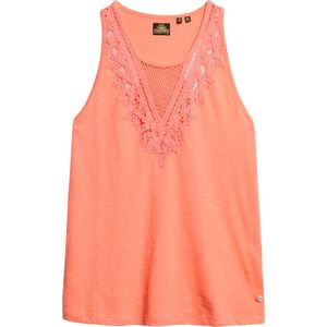 Superdry JERSEY LACE VEST Dames Top - Maat XL