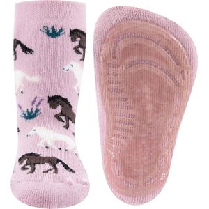 Ewers antislip sokken Paarden- Roze