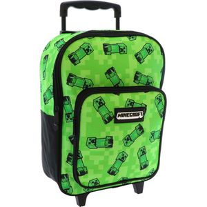 Minecraft jongens trolley 29x15x38 groen