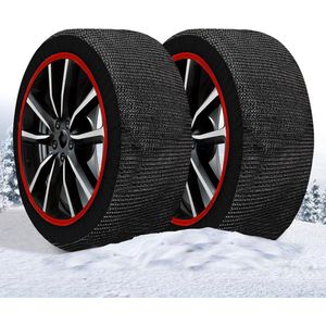 Super X sneeuwkettingen voor auto's SUVs 4-x-4 Vans maat M met Europese goedkeuring EN 16662-1 - snelle montage - paar