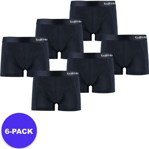 Apollo (Sports) - Bamboe Boxershorts Jongens - Navy Blauw - Maat 122/128 - 6-Pack - Voordeelpakket