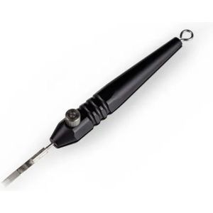 Zwarte Aluminium Handpoke Tool Stick & Poke Tattoo Tool | Extra Grip | Naaldenhouder | PMU | Permanente Make Up | Oefenhuid
