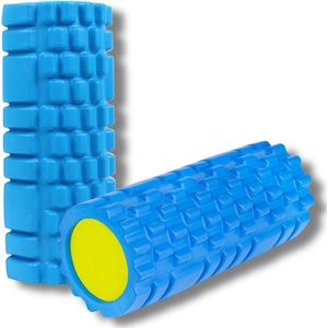 Foamroller Stevige kern Massage Roller voor Fitness Yoga Pilates - Rug Massage Myofasciale Massager - Verbetert de bloedcirculatie (blauw)