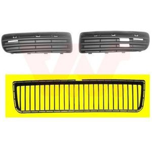 Skoda Octavia, 1996 - 2004 - voorbumper grille, midden, 11/2000 -