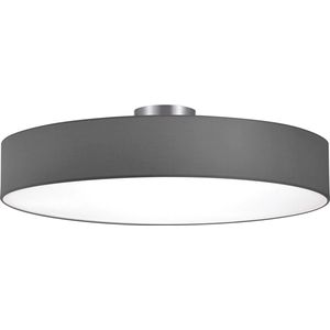 LED Plafondlamp - Plafondverlichting - Trion Hotia - E27 Fitting - 5-lichts - Rond - Mat Grijs - Aluminium