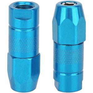 Vetspuit Mondstuk Platte Smering Accessoires Vervangende Vet Platte Mondstuk Montage Tepel (Blauw) - Set van 2