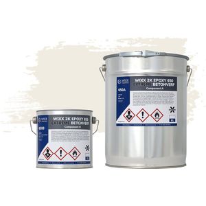 Wixx 2K Epoxy 650 Extreme Betoncoating - 10L - RAL 9010 | Zuiver Wit
