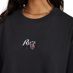 Rvca Roses Only T-shirt - Washed Black