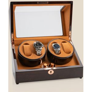 ROOGS watch winder voor 4 horloges. Horloge opwinder voor 4 horloges