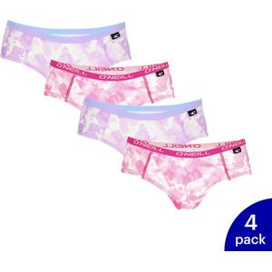 4-Pack O'Neill Dames Hipster Tie Dye Ondergoed 801792 - Paars / Roze - Maat S