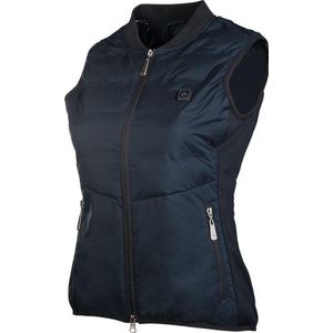 HKM Verwarmde bodywarmer dames Donker Blauw L